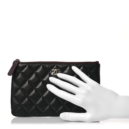 Chanel Caviar Quilted Cosmetic Case Black 2 of 10