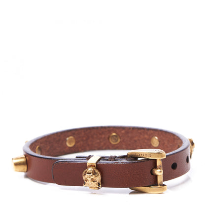 Gucci Calfskin Feline Heads Bracelet Brown 2 of 4
