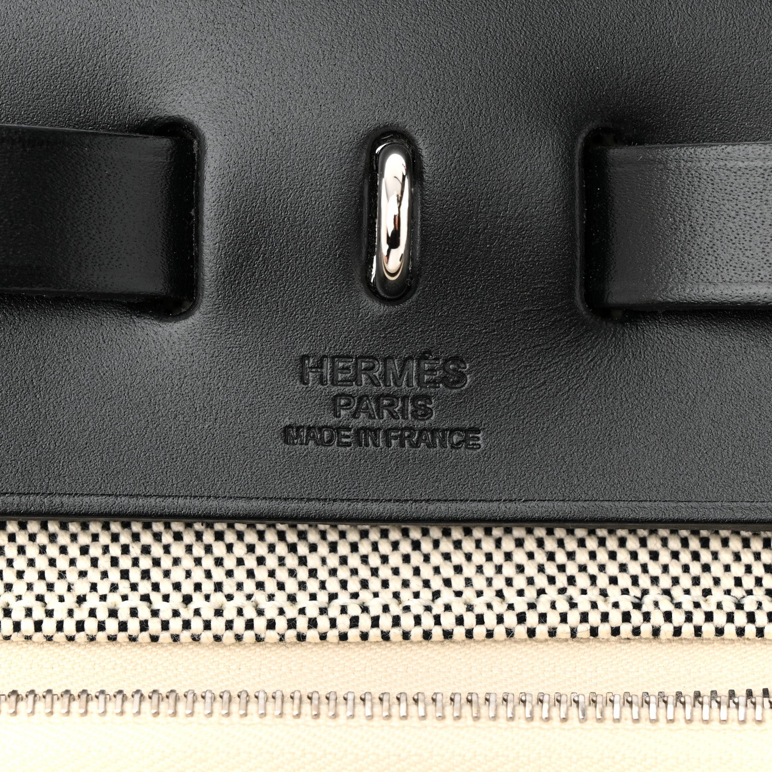 Hermes Vache Hunter Toile H Pegase Pop Herbag Zip Retourne 31 PM Bleu Indigo Ecru Black 7 of 12