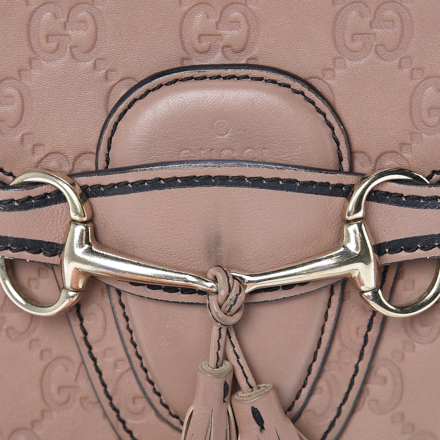 Guccissima Large Emily Chain Shoulder Bag Camelia