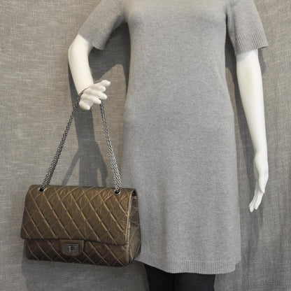 Chanel Leather 2.55 Reissue 227 Flap Bronze 2 of 10