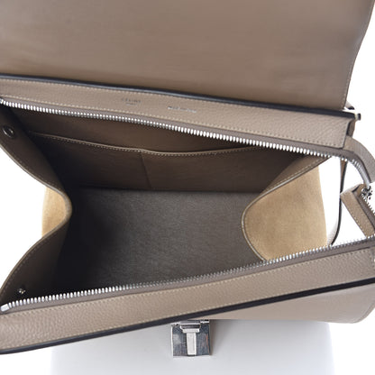 Celine Drummed Calfskin Suede Small Trapeze Dune 5 of 9