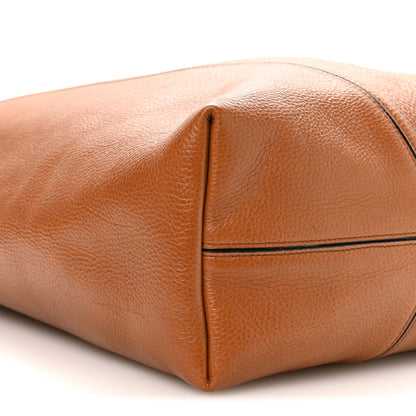 Chloe Grained Calfskin Large Spin Tote Clay Brown 9 of 10