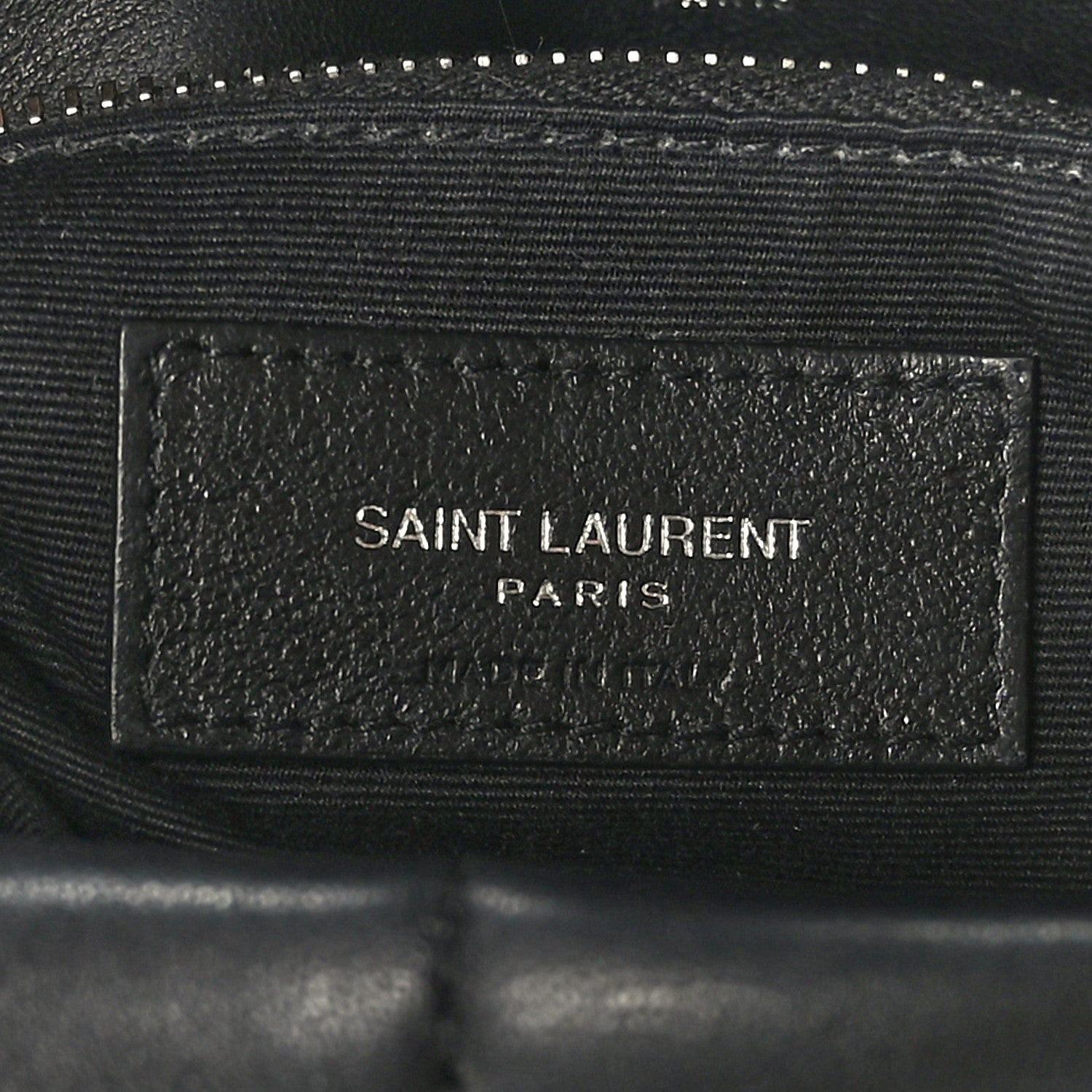 Saint Laurent Lambskin Quilted Small Loulou Puffer Monogram Chain Satchel Black 6 of 9