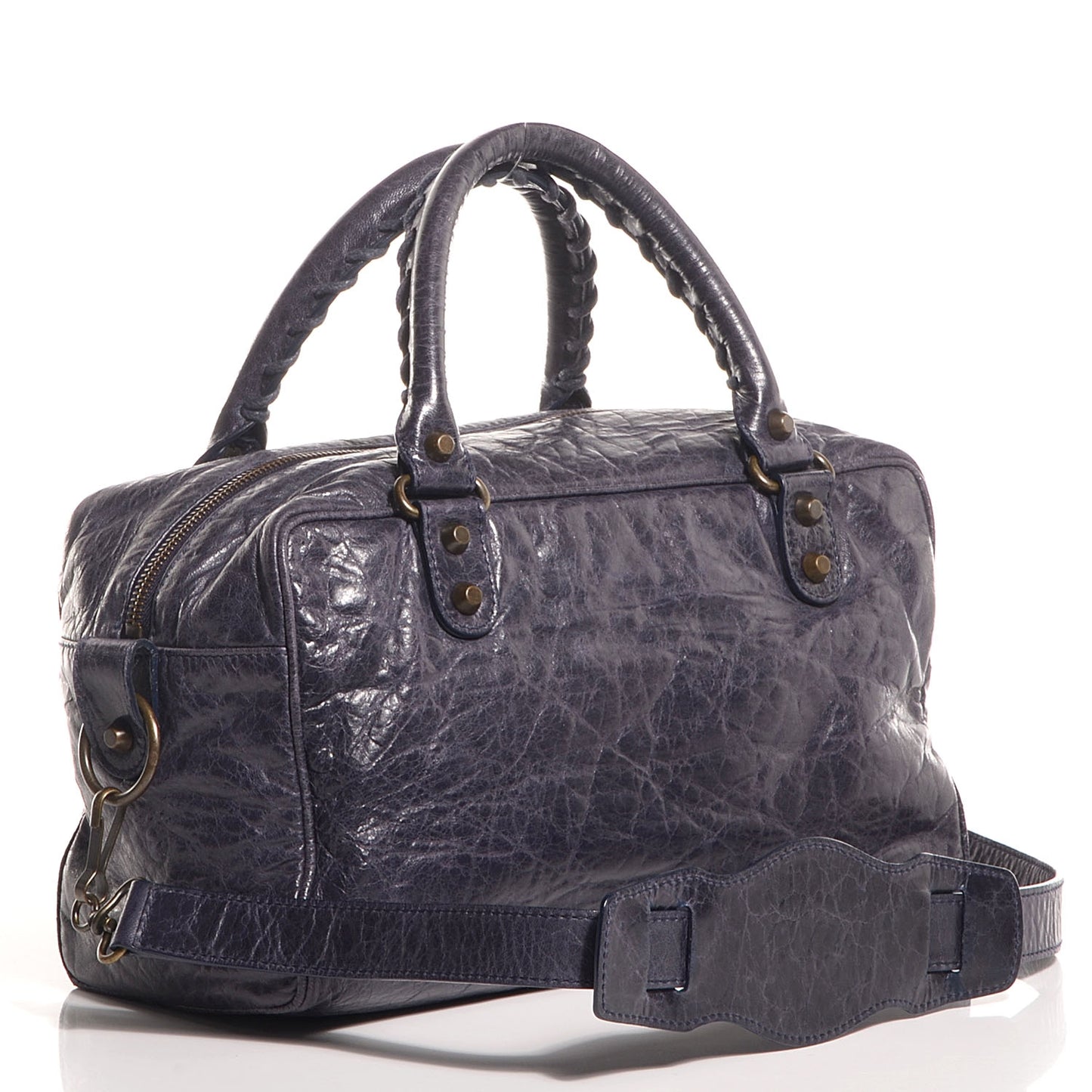 Chevre Classic Hardware Box Bag Ink