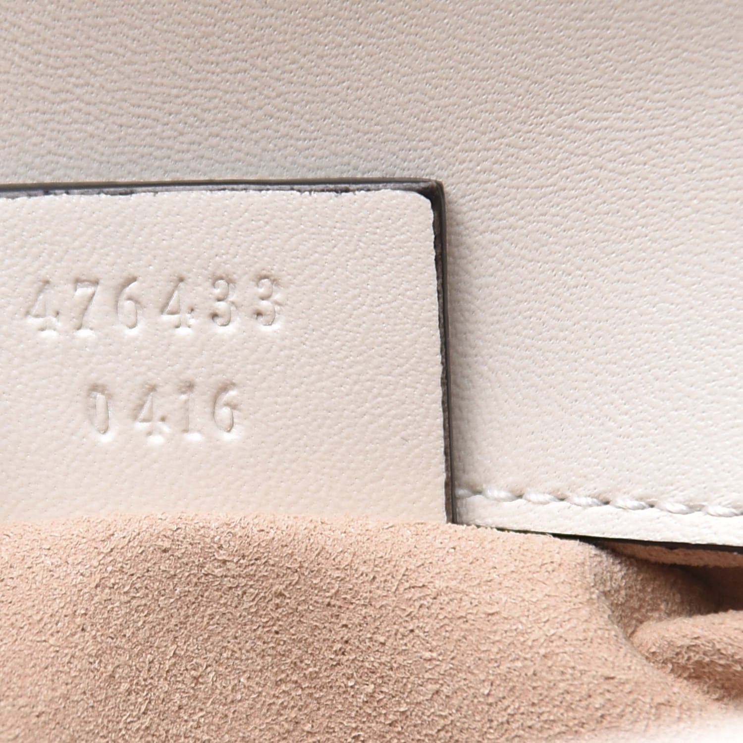 Gucci Calfskin Matelasse Super Mini GG Marmont Shoulder Bag White 6 of 10
