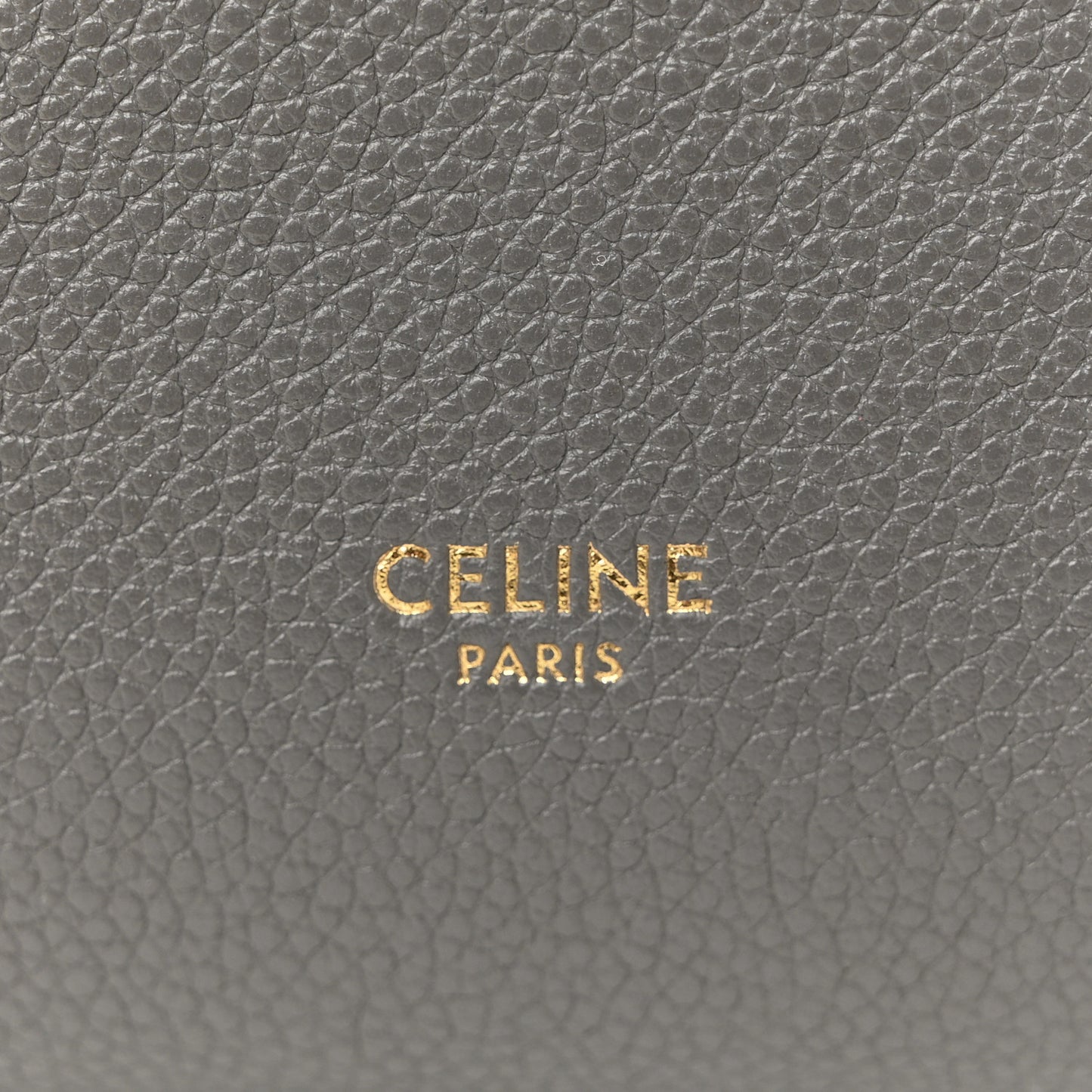 Soft Grained Calfskin Small Sangle Bucket Bag Kohl