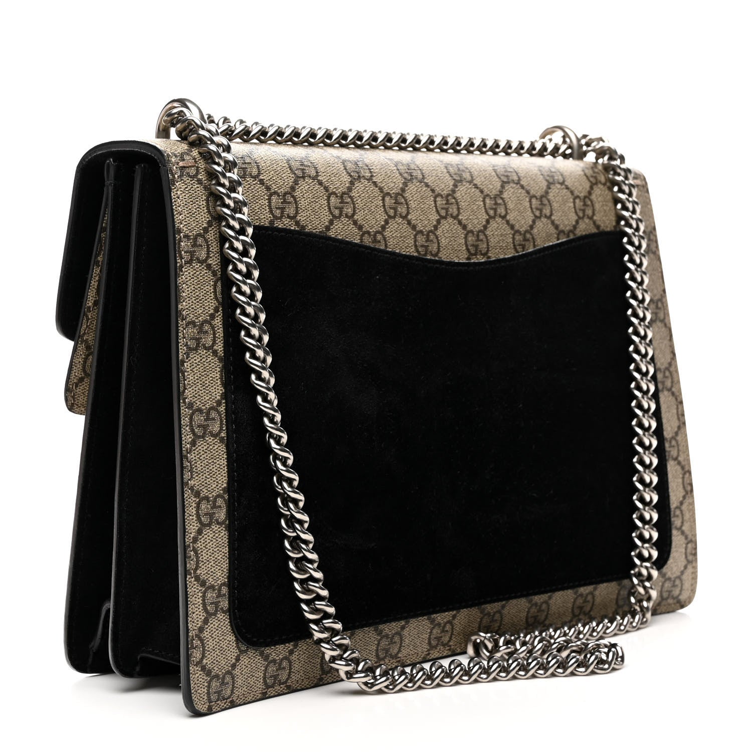 Gucci GG Supreme Monogram Medium Dionysus Shoulder Bag Black 3 of 12