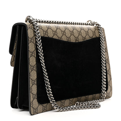 Gucci GG Supreme Monogram Medium Dionysus Shoulder Bag Black 3 of 12