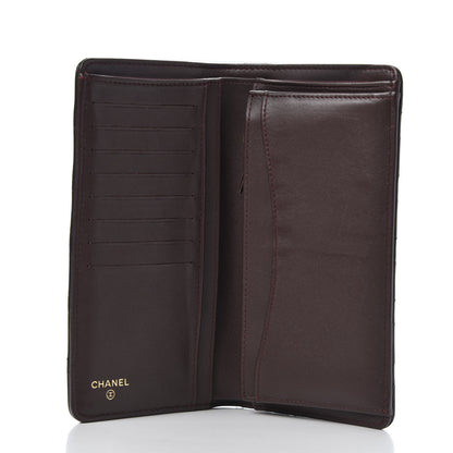 Chanel Lambskin Quilted Yen Wallet Black 4 of 10