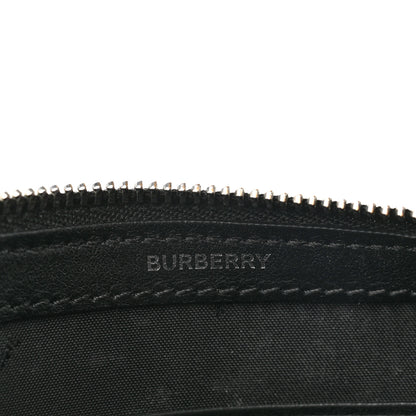Burberry Coated Canvas House Check Patches Zip Pouch Black 6 of 6