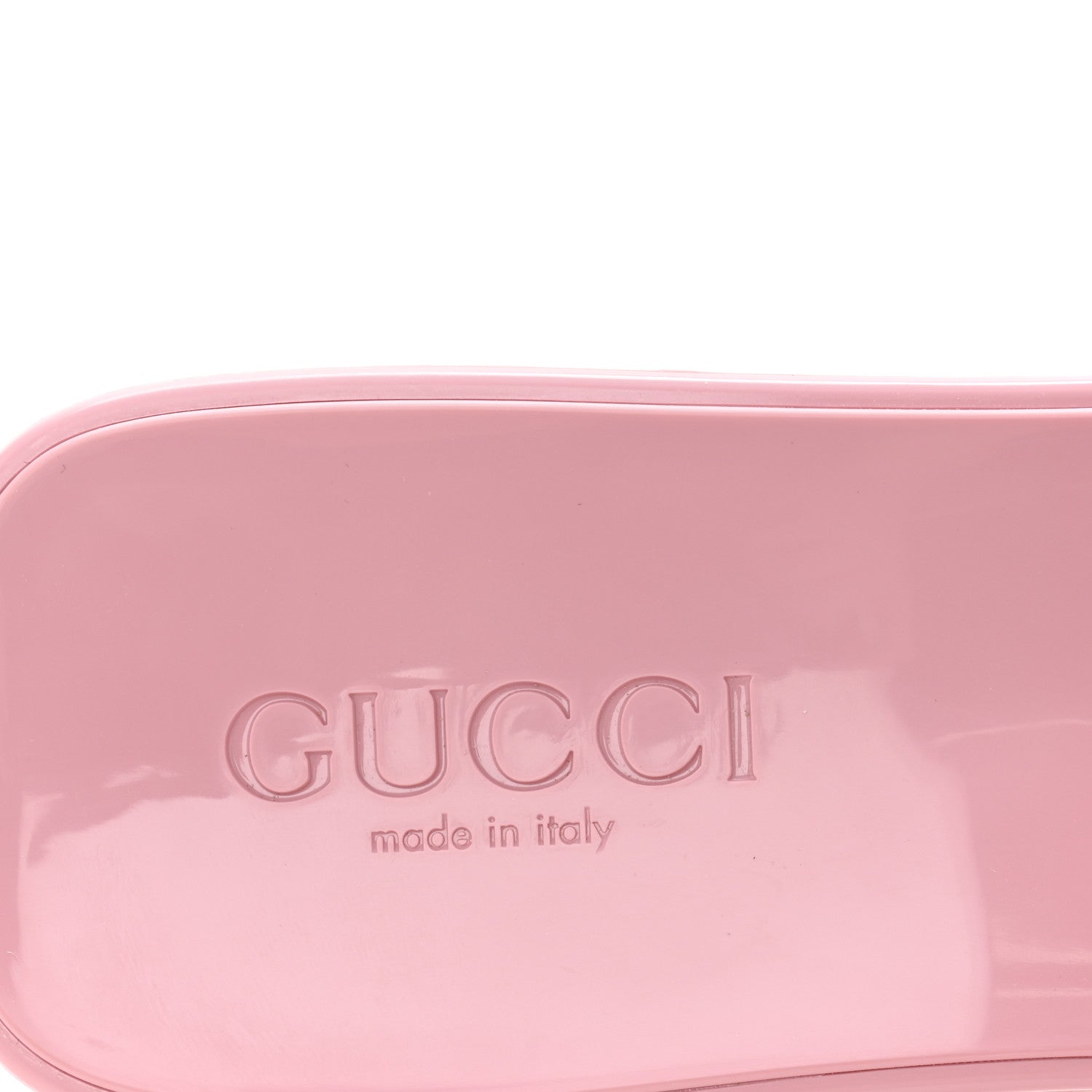 Gucci Rubber Gucci Logo Womens Platform 20/60mm Slide Sandals 39 Wild Rose 8 of 10