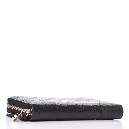 Gucci Guccissima Signature Microguccissima Bree Zip Around Wallet Black 4 of 9