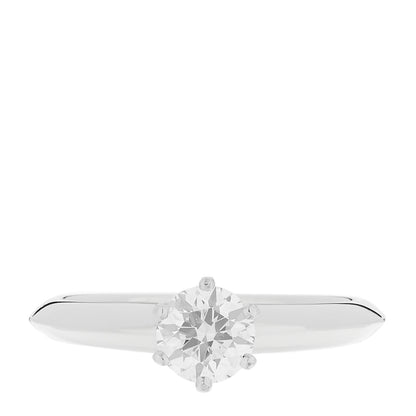 Tiffany Platinum Diamond .51ct Solitaire Engagement Ring 51 5.75 1 of 5