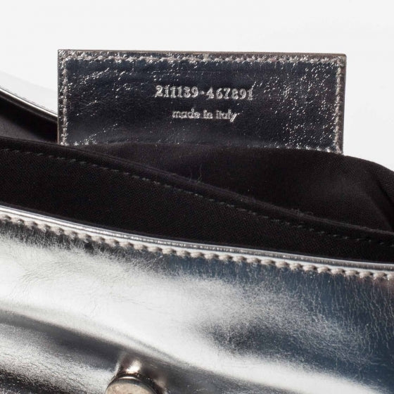Balenciaga Laminated Calfskin Giant 21 Envelope Clutch Silver Hardware 10 of 12