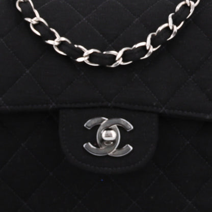 Chanel Jersey Double Sided Jumbo Flap Black 9 of 11