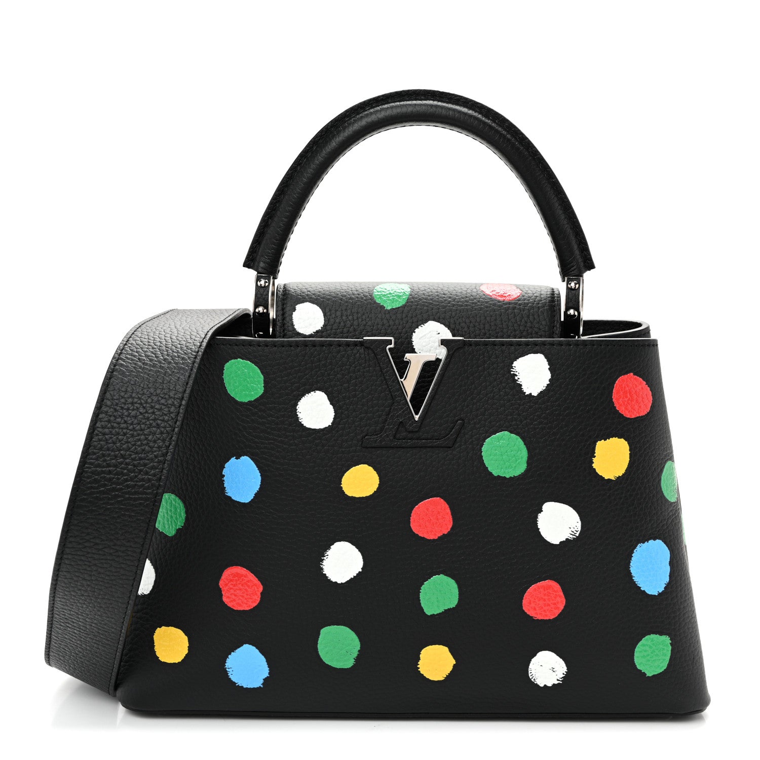 Louis Vuitton LV X YK Taurillon Capucines MM Black 1 of 9