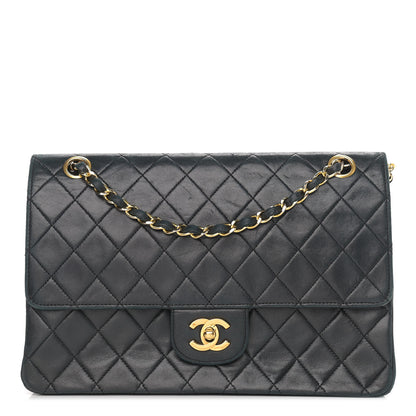 Chanel Lambskin Quilted Medium Double Flap Black 1 of 11