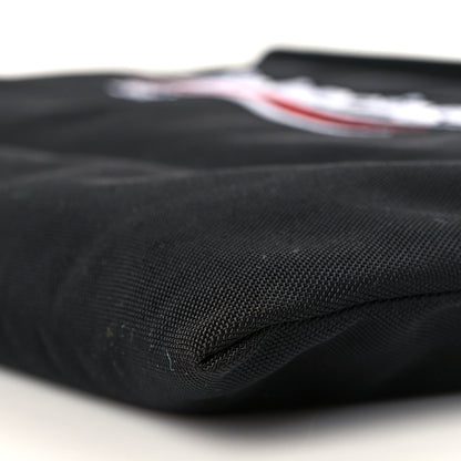 Balenciaga Nylon Political Campaign Logo Embroidered Documents Case Black 9 of 9