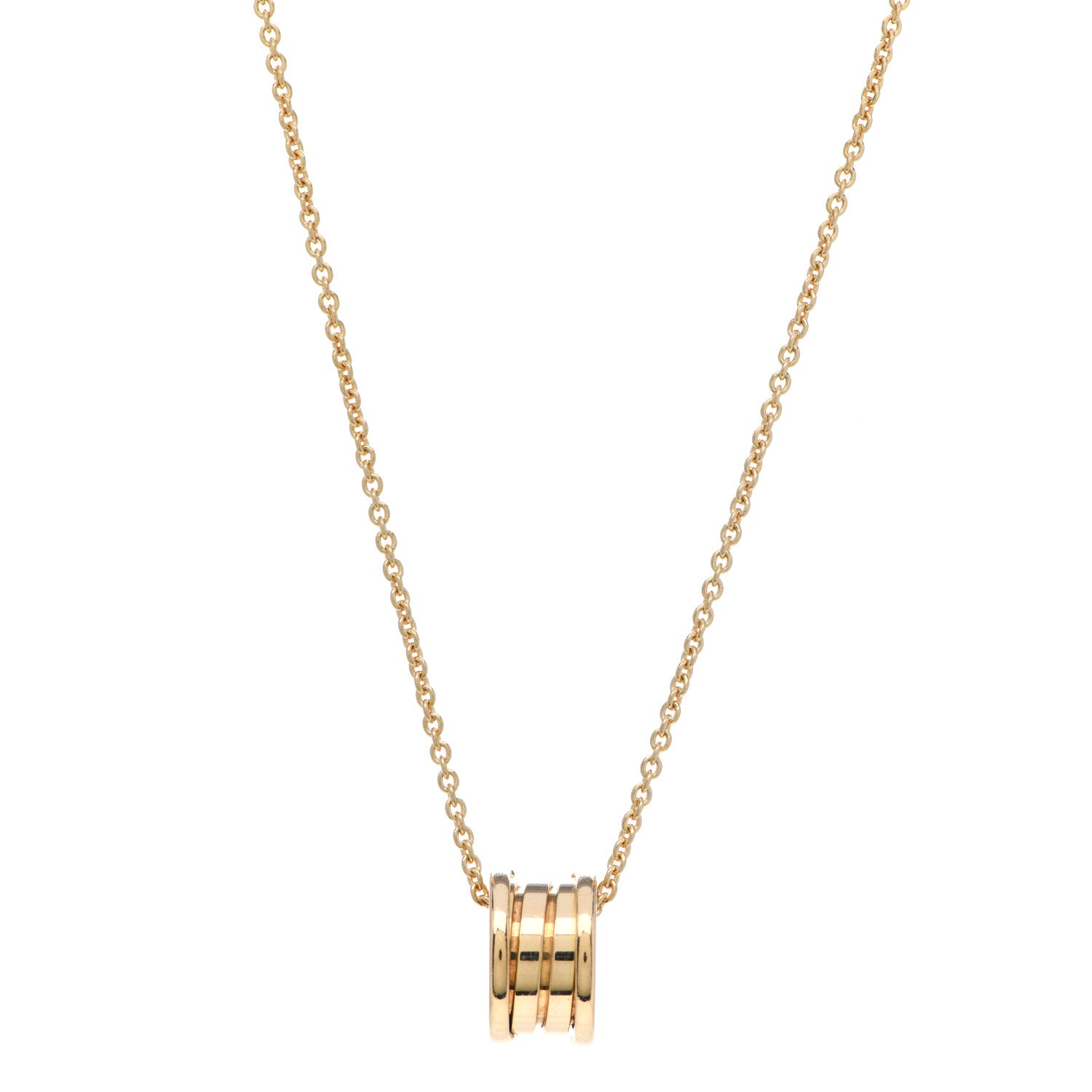 Bulgari 18K Yellow Gold B.Zero1 Pendant Necklace 1 of 5