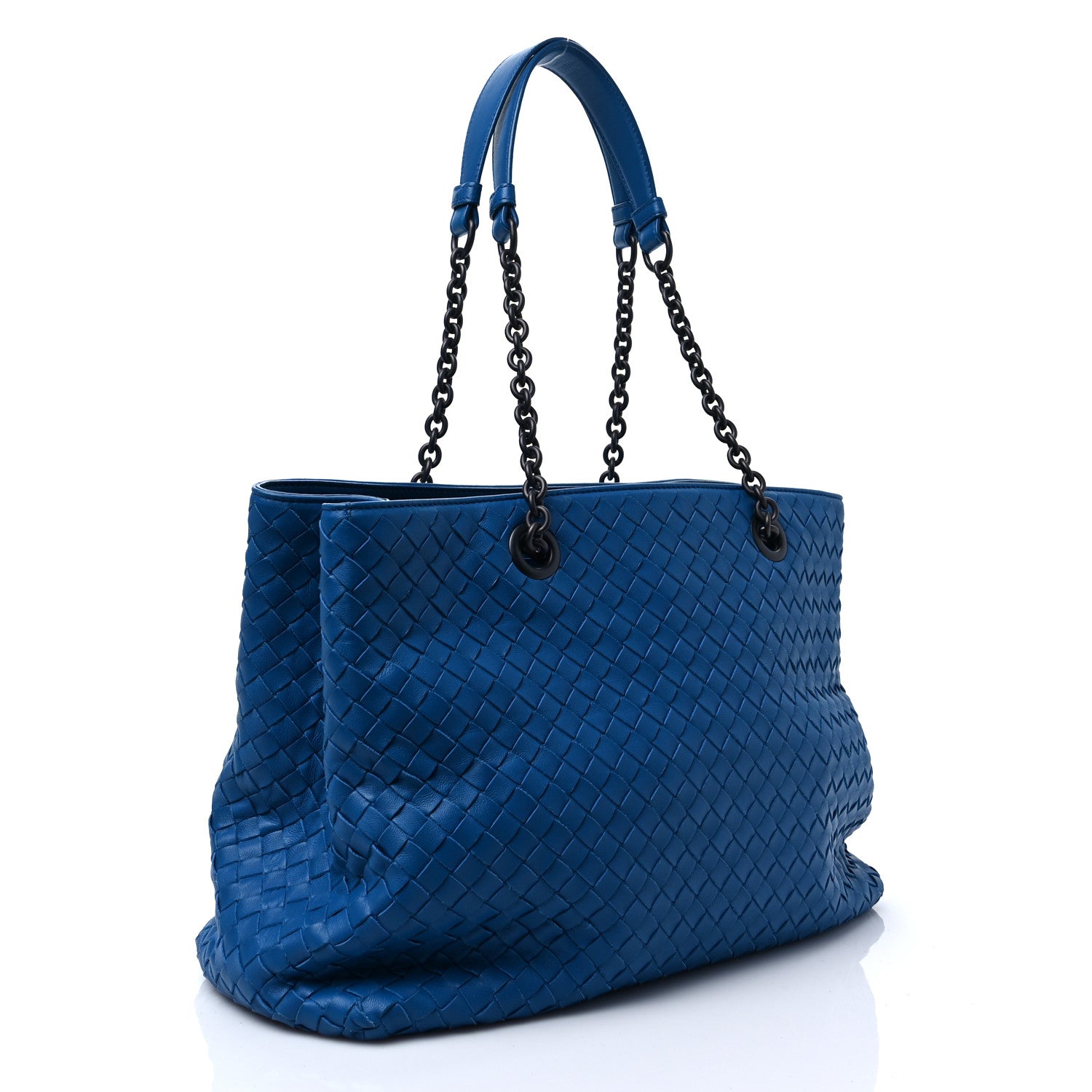 Bottega Veneta Nappa Intrecciato Medium Tote Cobalt 3 of 7