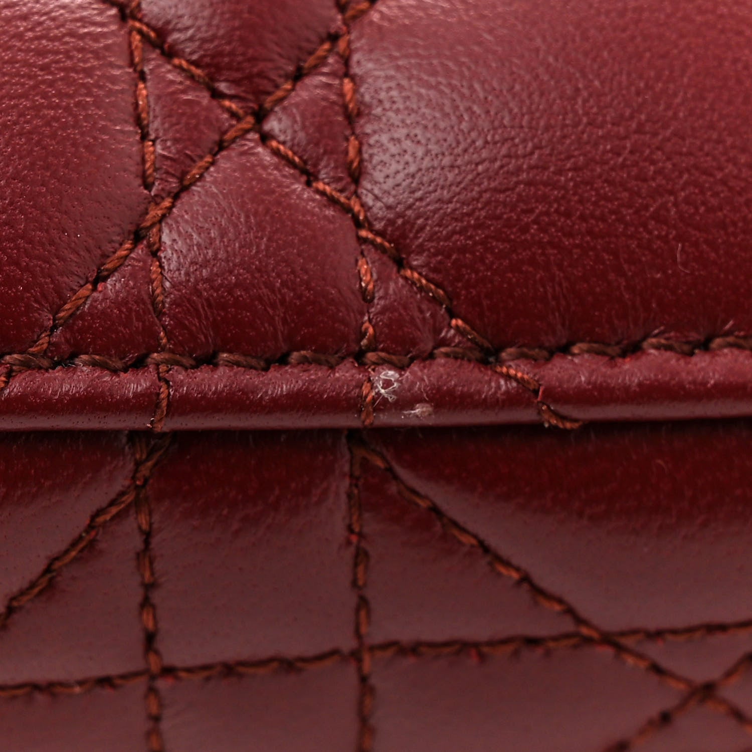 Christian Dior Lambskin Cannage Small My Lady ABCDior Dark Red 11 of 12