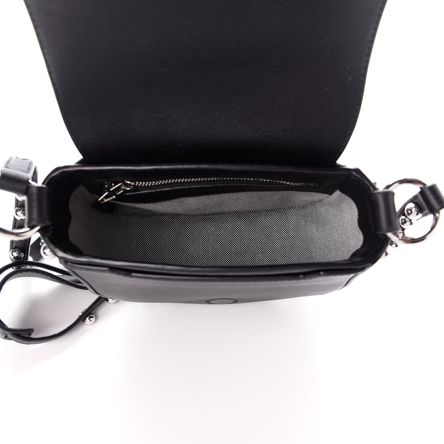 Alexander Wang Pebbled Calfskin Mini Lia Black Rhodium Hardware 5 of 9