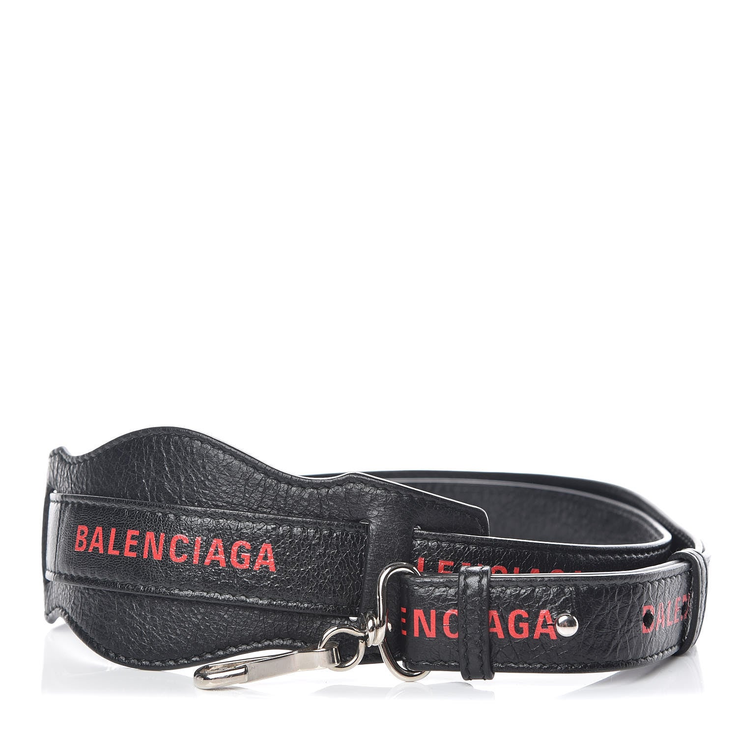 Balenciaga Agneau Classic Hardware Logo Shoulder Strap Black 1 of 4