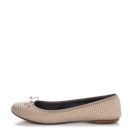 Saint Laurent Nappa Studded Dance 05 Ballet Flats 39.5 Beige 1 of 10