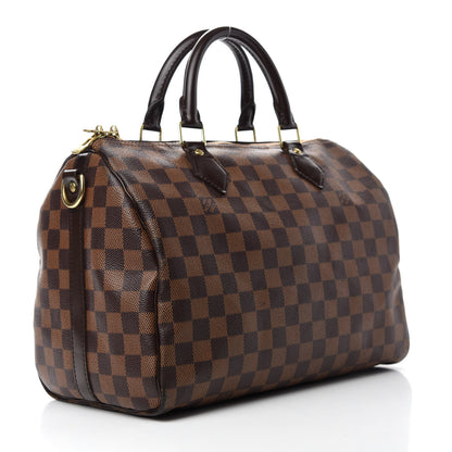 Louis Vuitton Damier Ebene Speedy Bandouliere 30 3 of 11