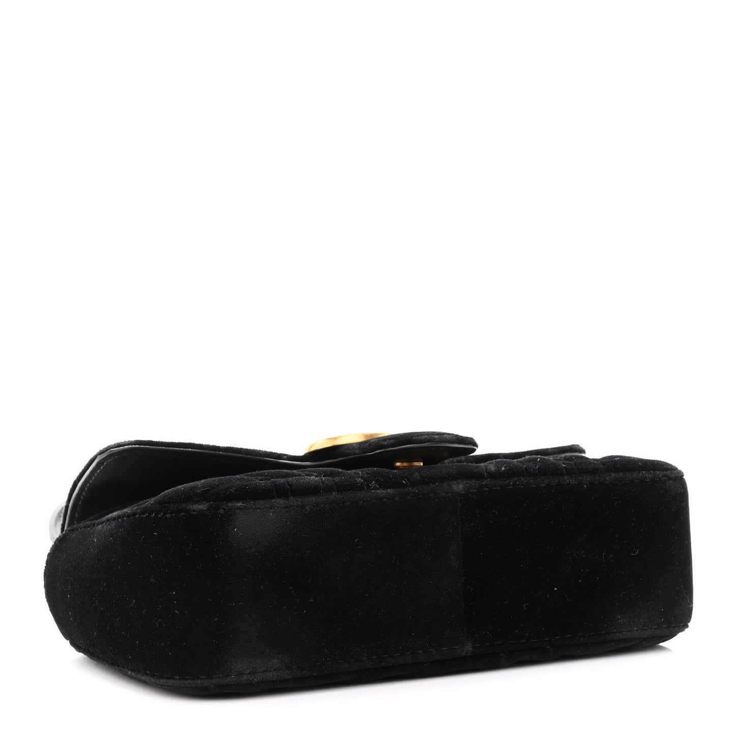 Velvet Matelasse Mini GG Marmont Black
