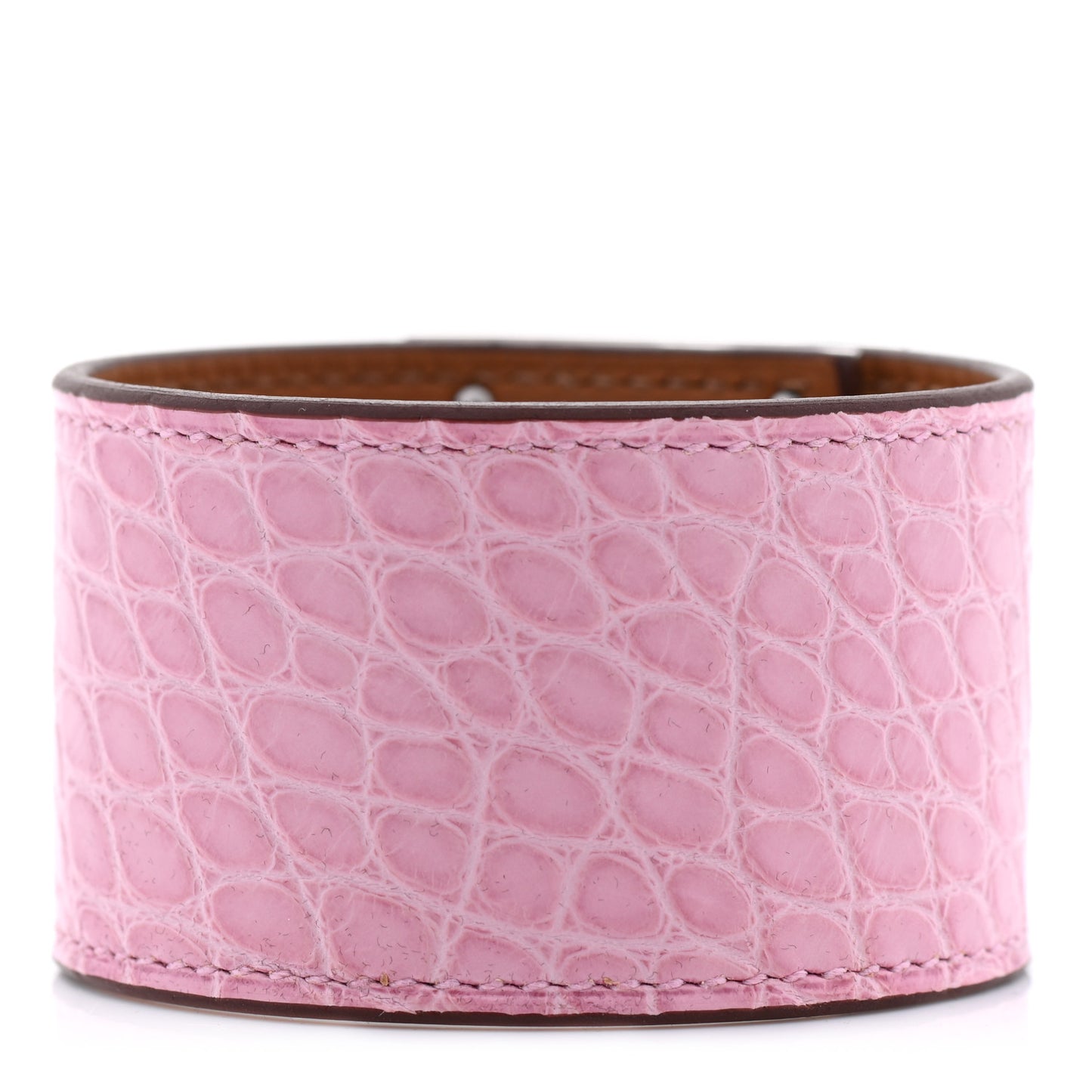 Matte Alligator Kelly Dog Bracelet T2 5P Pink