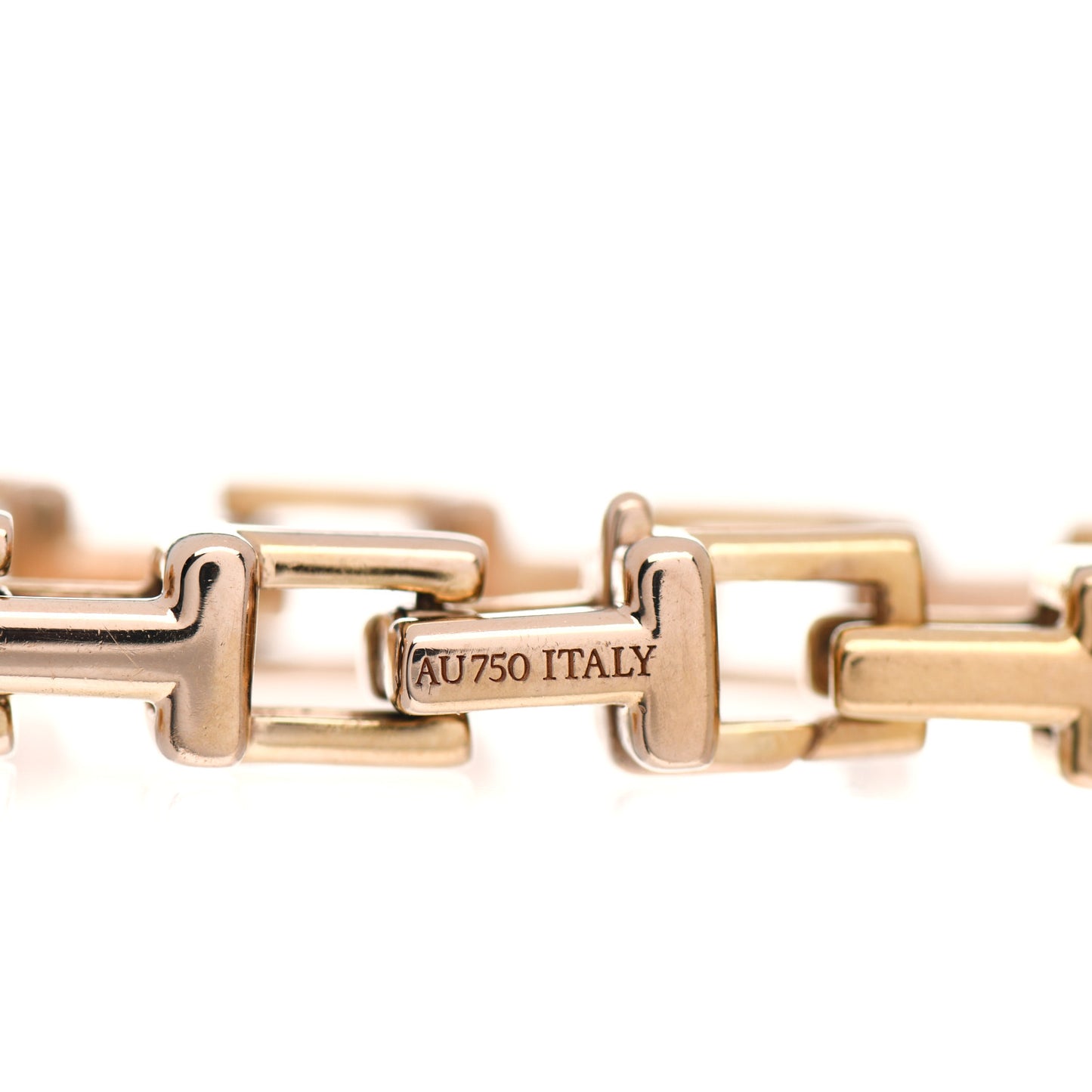 18K Rose Gold T Chain Bracelet