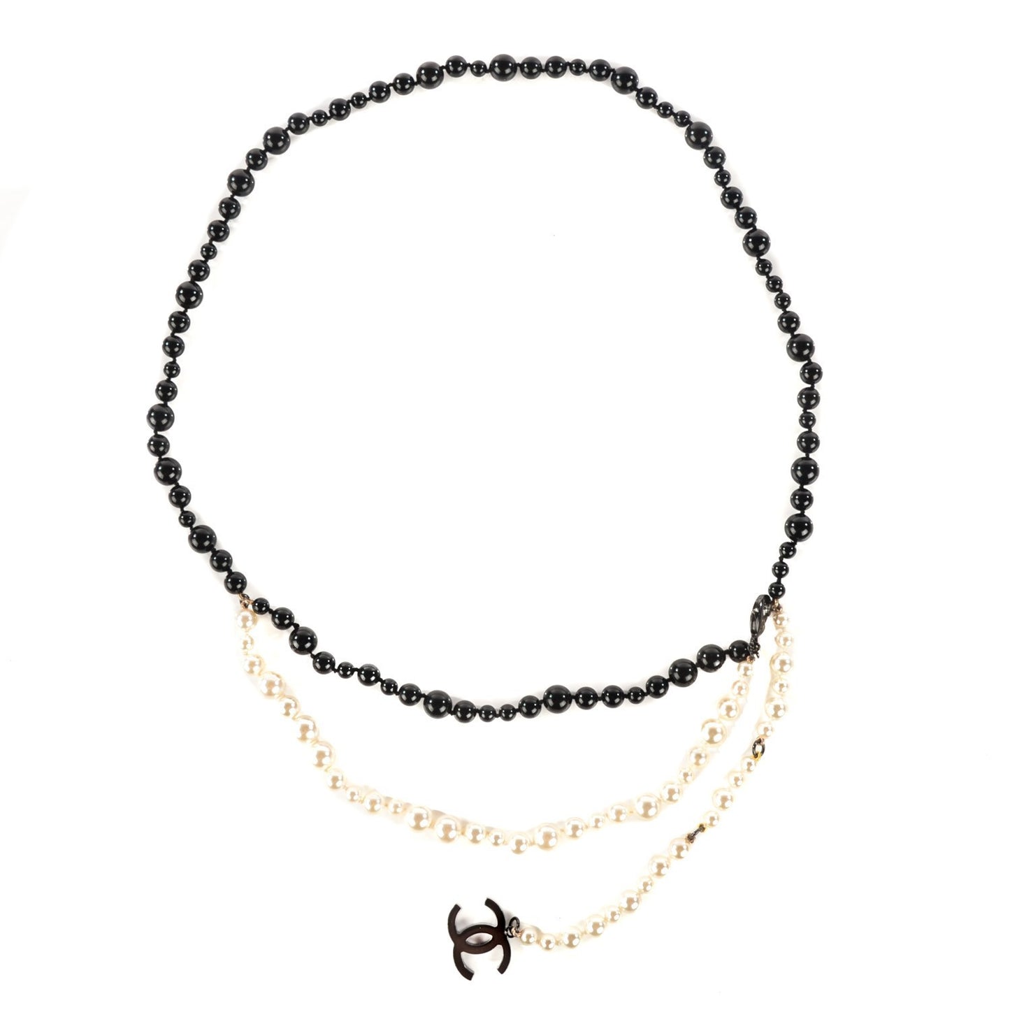 Pearl Ruthenium CC Belt Black White