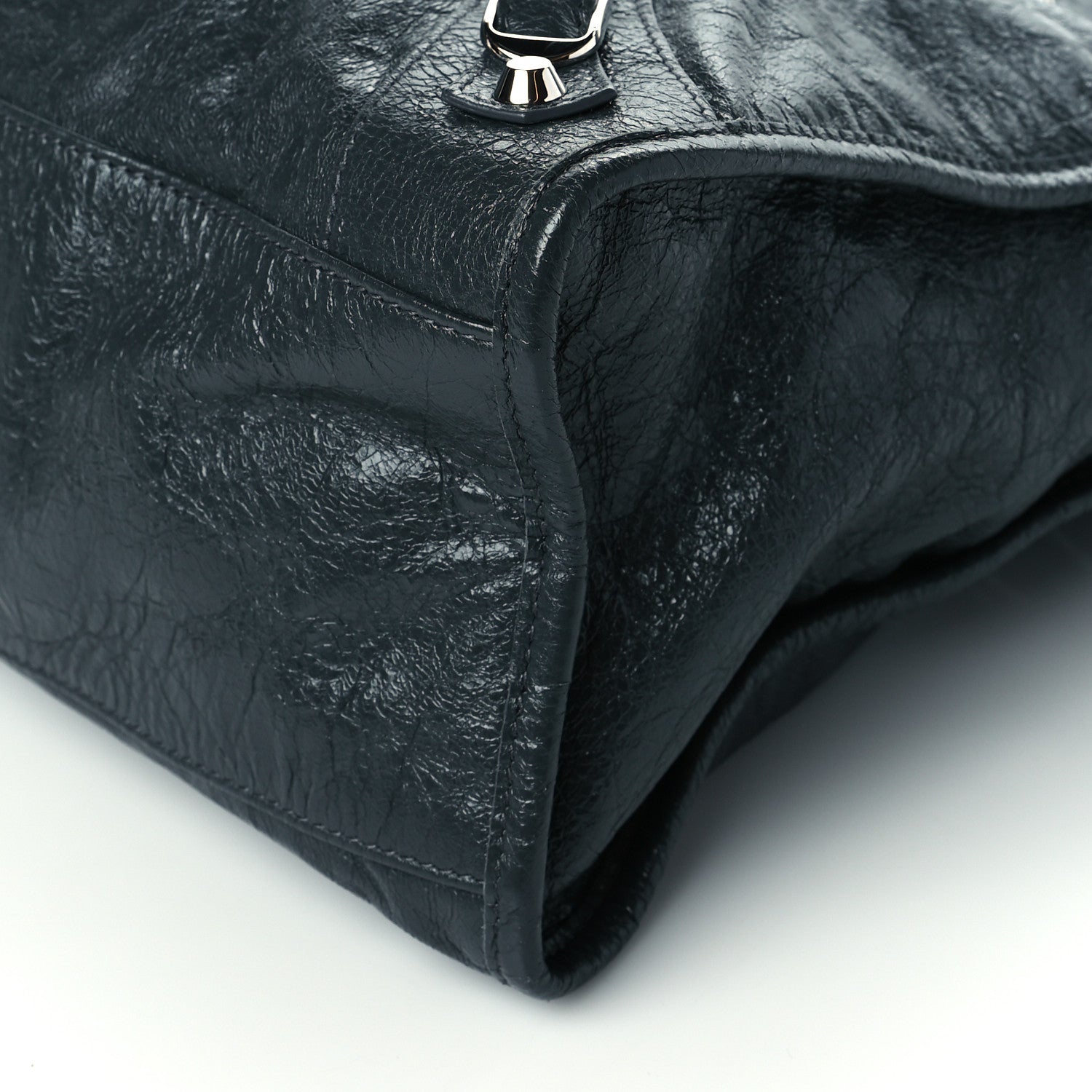 Balenciaga Agneau Classic Silver Hardware City Gris Fossile Anthracite 10 of 10