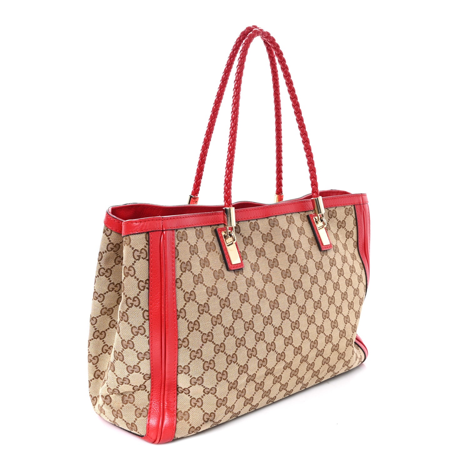 Gucci Monogram Medium Bella Tote Red 3 of 10