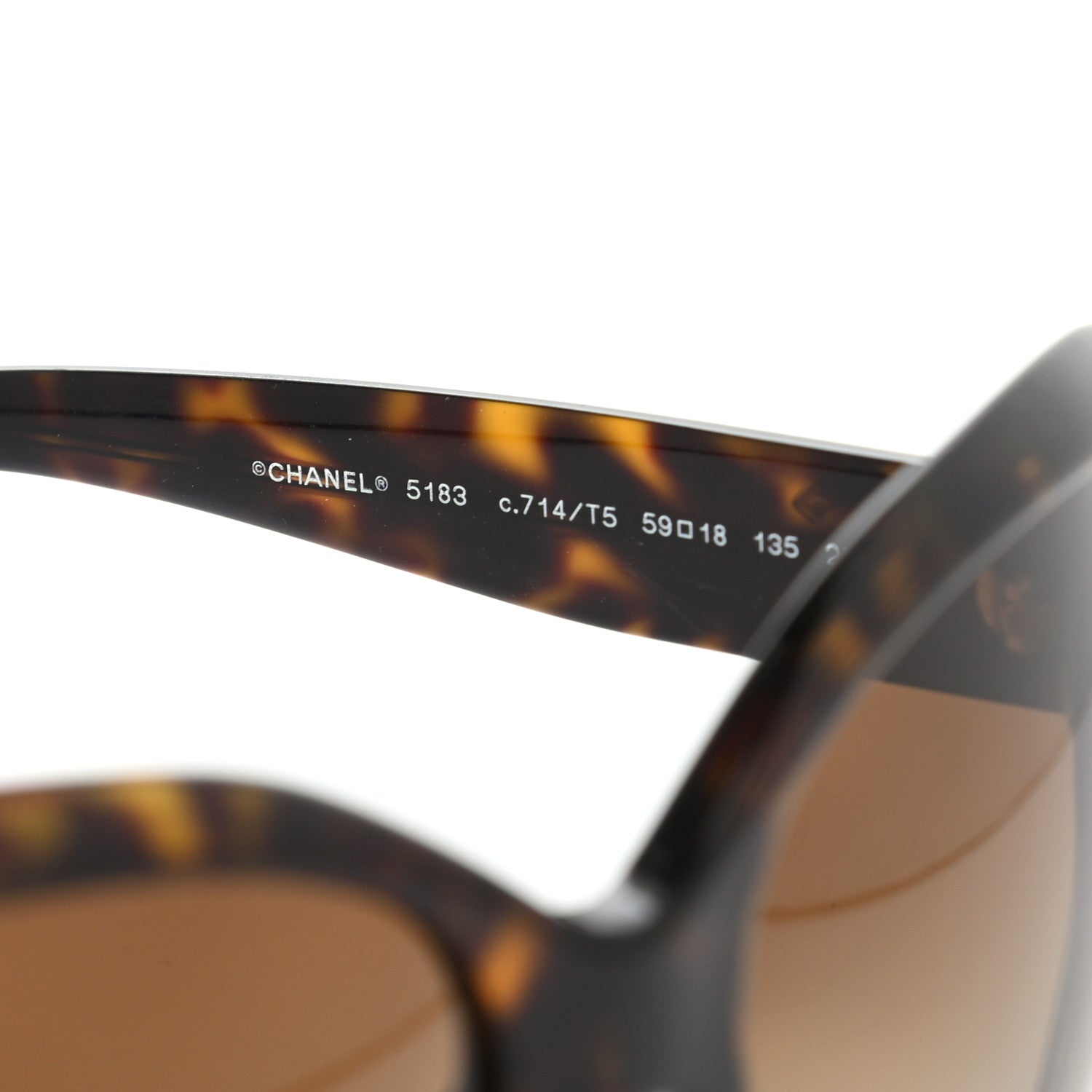 Chanel CC Sunglasses 5183 Tortoise 5 of 7