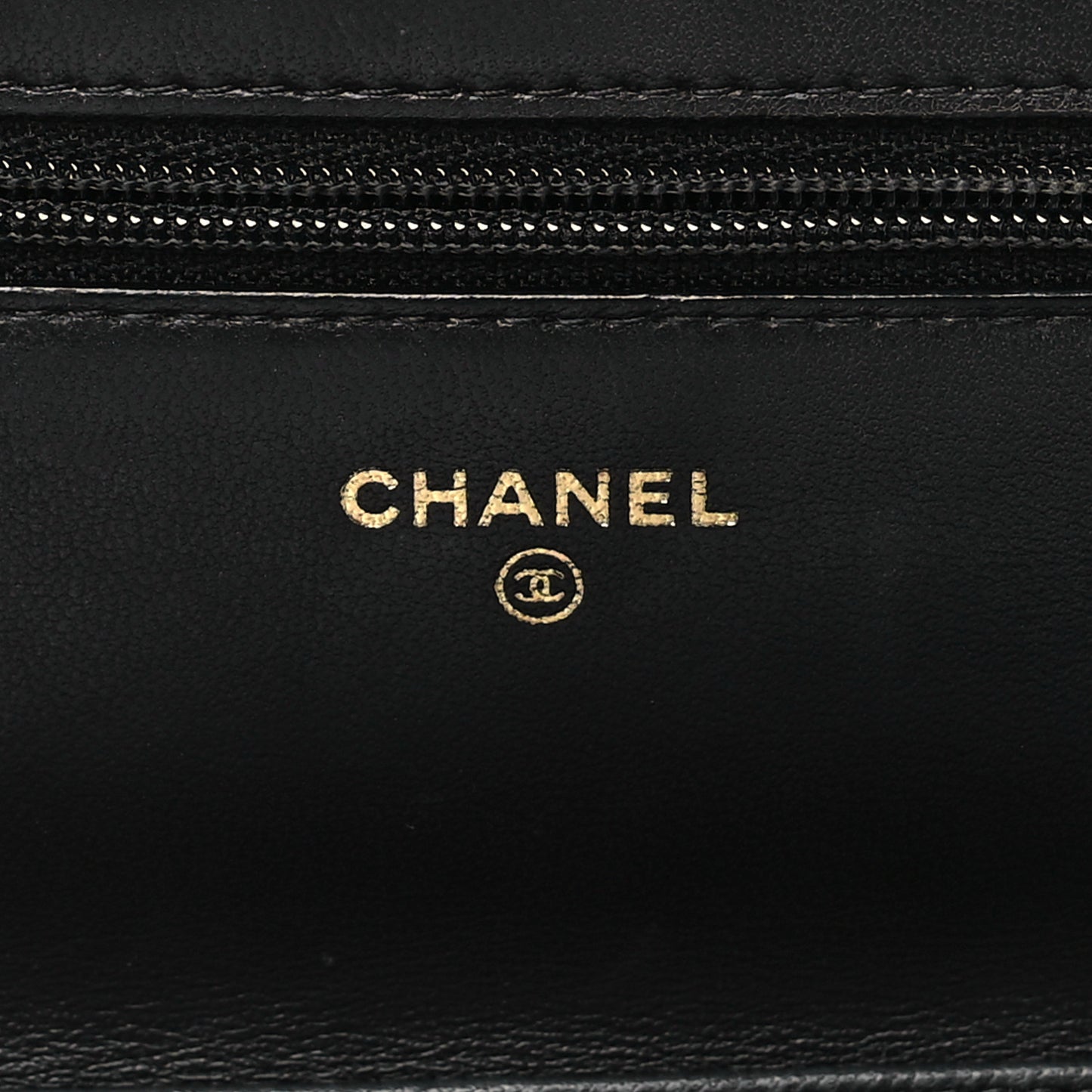Lambskin Quilted Boy Wallet On Chain WOC Black