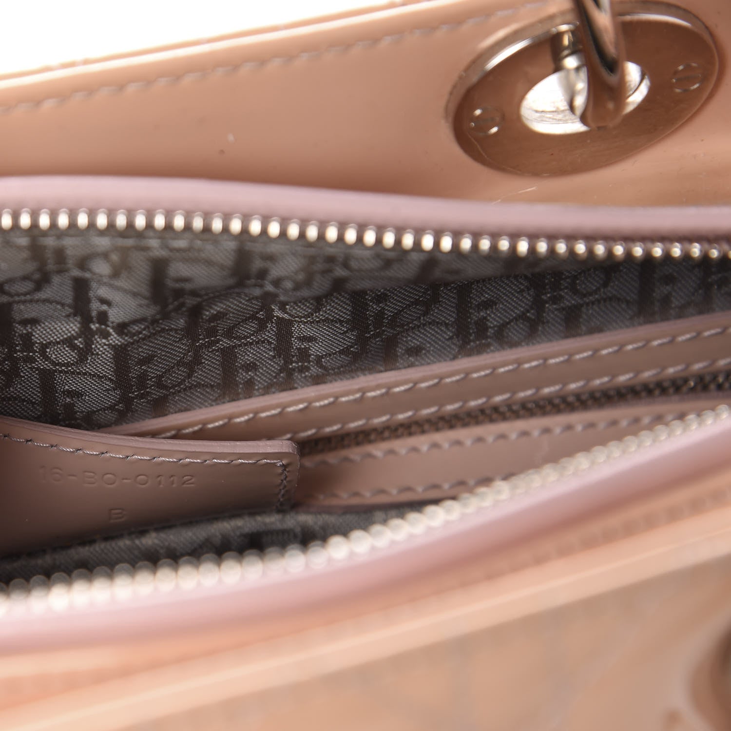 Christian Dior Patent Cannage Large Lady Dior Light Pink 9 of 11