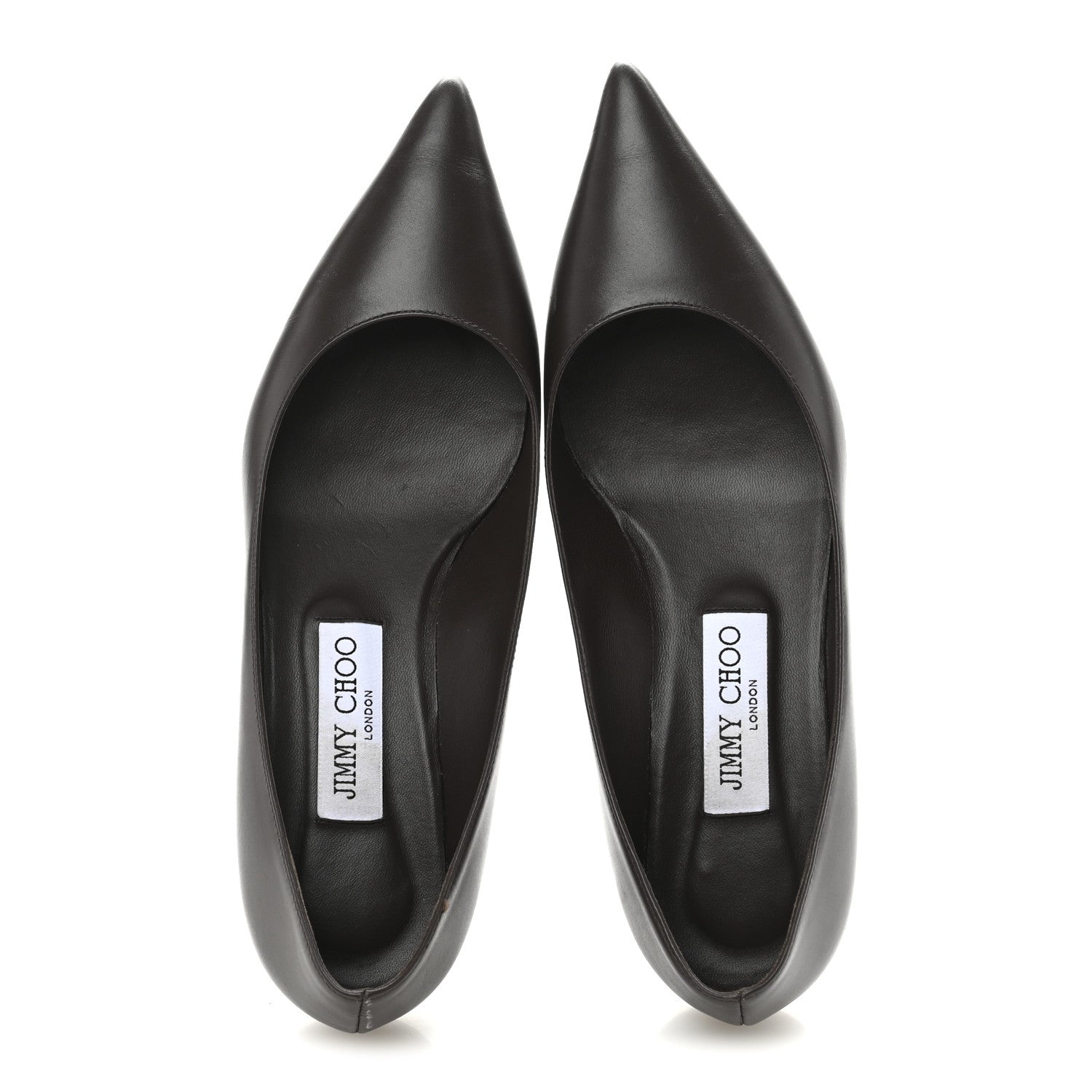 Jimmy Choo Calfskin Amelia 35 Pumps 37 Chocolate 2 of 11