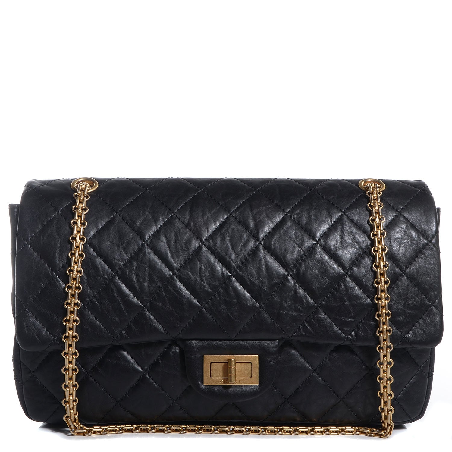 Chanel Aged Calfskin Quilted 2.55 Reissue 227 Flap Black 1 of 8