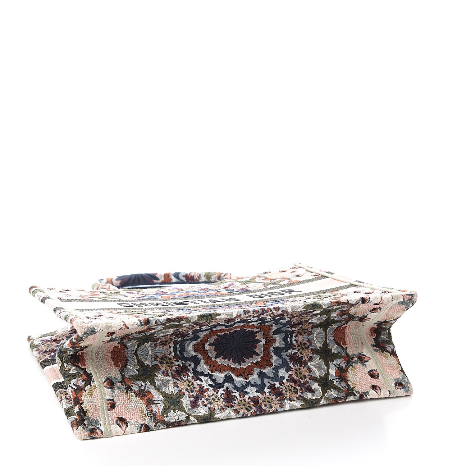 Christian Dior Canvas KaleiDioroscopic Embroidered Medium Book Tote Multicolor 3 of 9