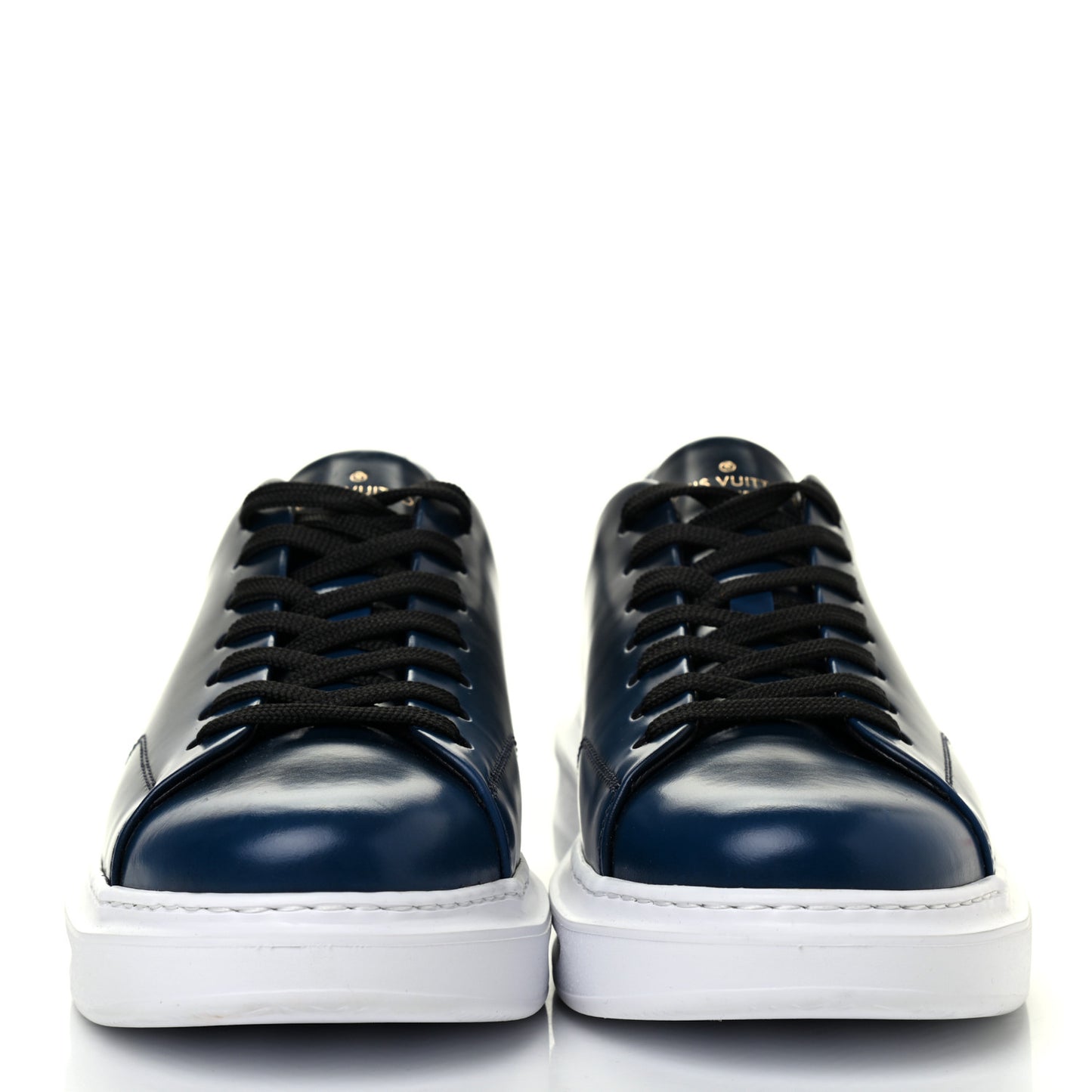 Calfskin Mens LV Beverly Hills Sneakers 5 Marine