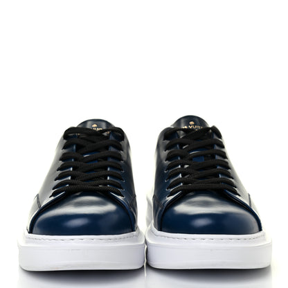 Louis Vuitton Calfskin Mens LV Beverly Hills Sneakers 5 Marine 2 of 12