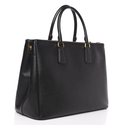 Prada Saffiano Large Galleria Double Zip Tote Black 3 of 15