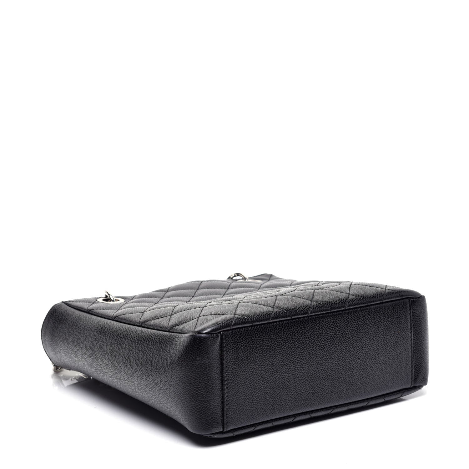 Chanel Caviar Quilted Petit Shopping Tote PST Black 4 of 10