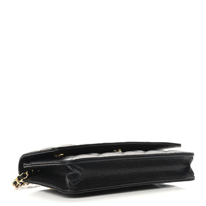 Chanel Caviar Quilted Wallet On Chain WOC Black 4 of 10