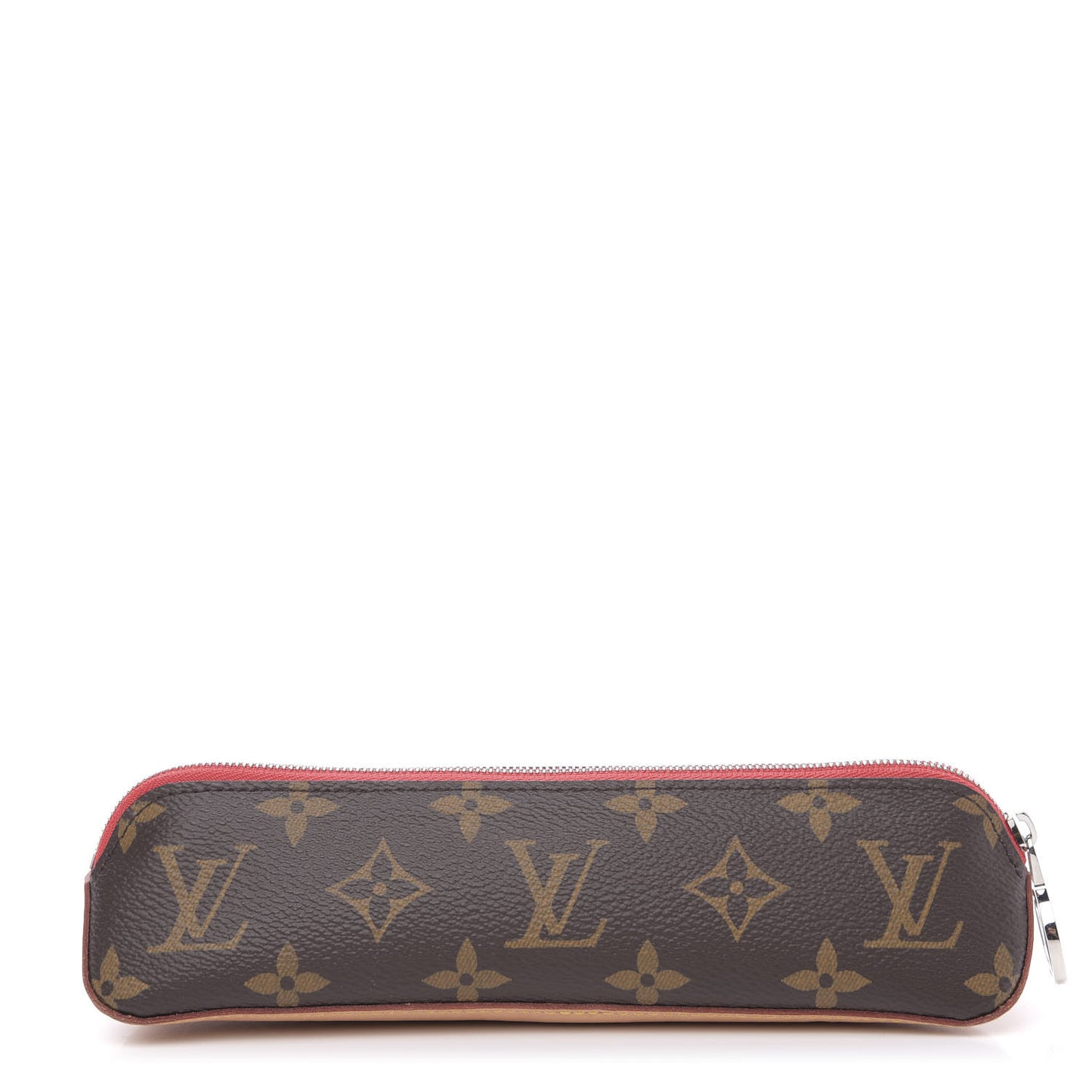 Monogram Elizabeth Pencil Pouch Red