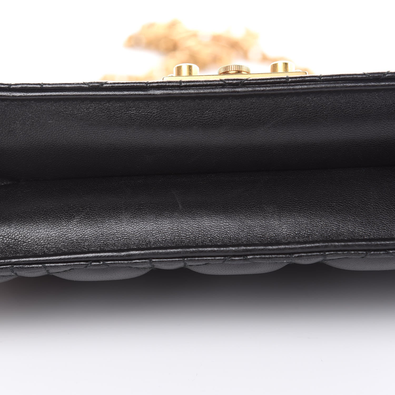 Christian Dior Lambskin Cannage Small Dioraddict Flap Bag Black 9 of 12