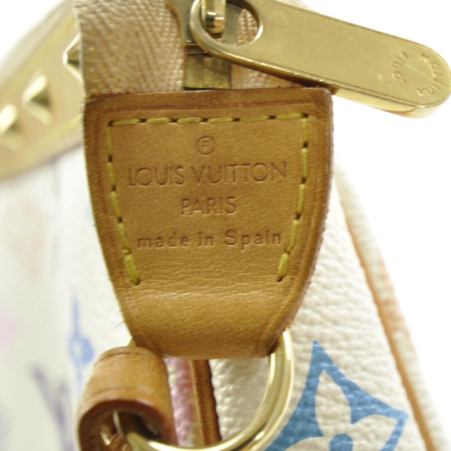 Monogram Multicolor Pochette Accessories White